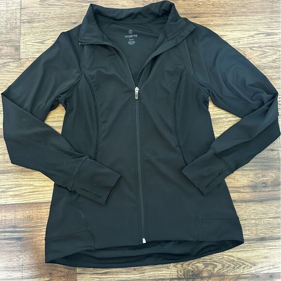 Tangerine Jackets & Blazers - Tangerine Black Performance Jacket Full Zip Moisture-Wicking Small Athletic